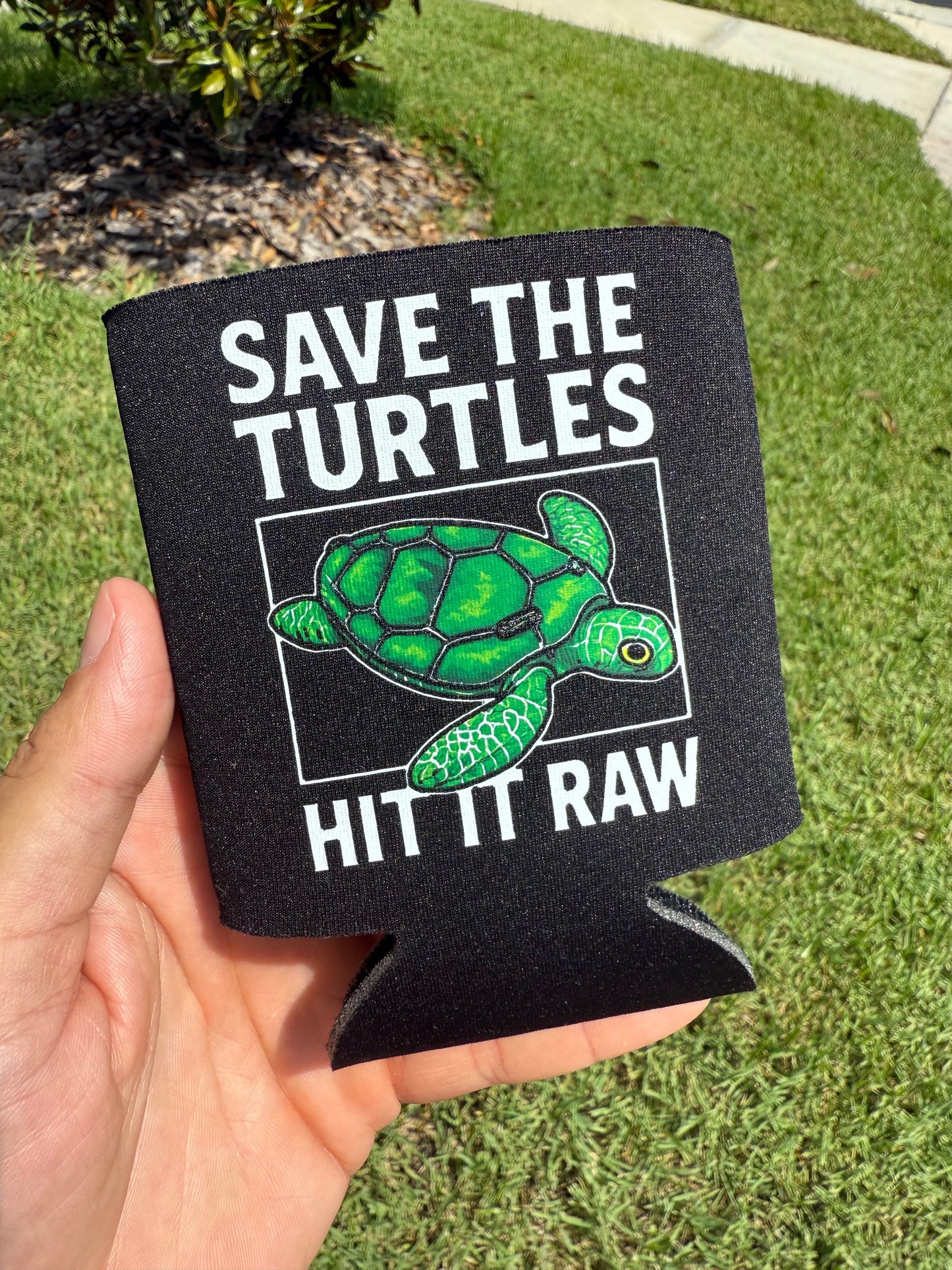 Save the Turtles Koozie