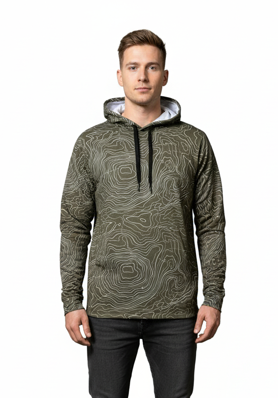Men's Topographical Performance Hoodie