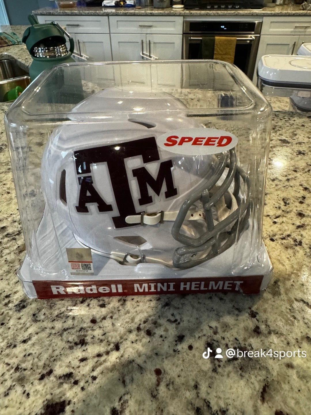 Texas A&M Aggies NCAA Mini Speed Football Helmet White