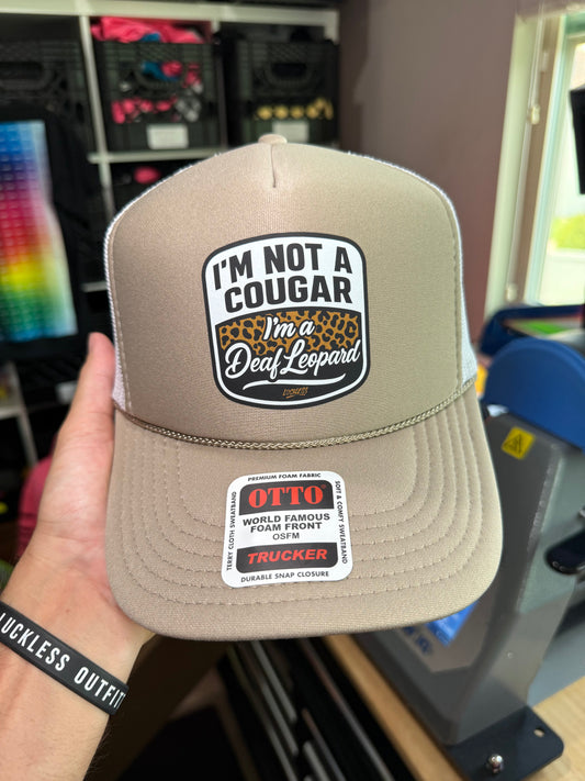 Deaf Leopard Trucker Hat