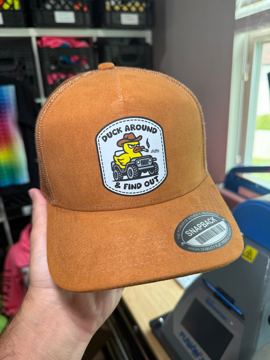 Duck Around and Find Out Suede Hat