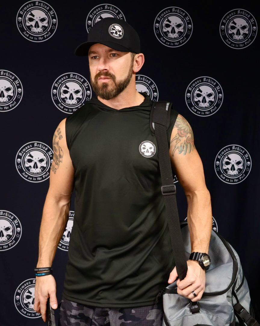 Men's Cooling Performance Sleeveless Hooded T-shirt