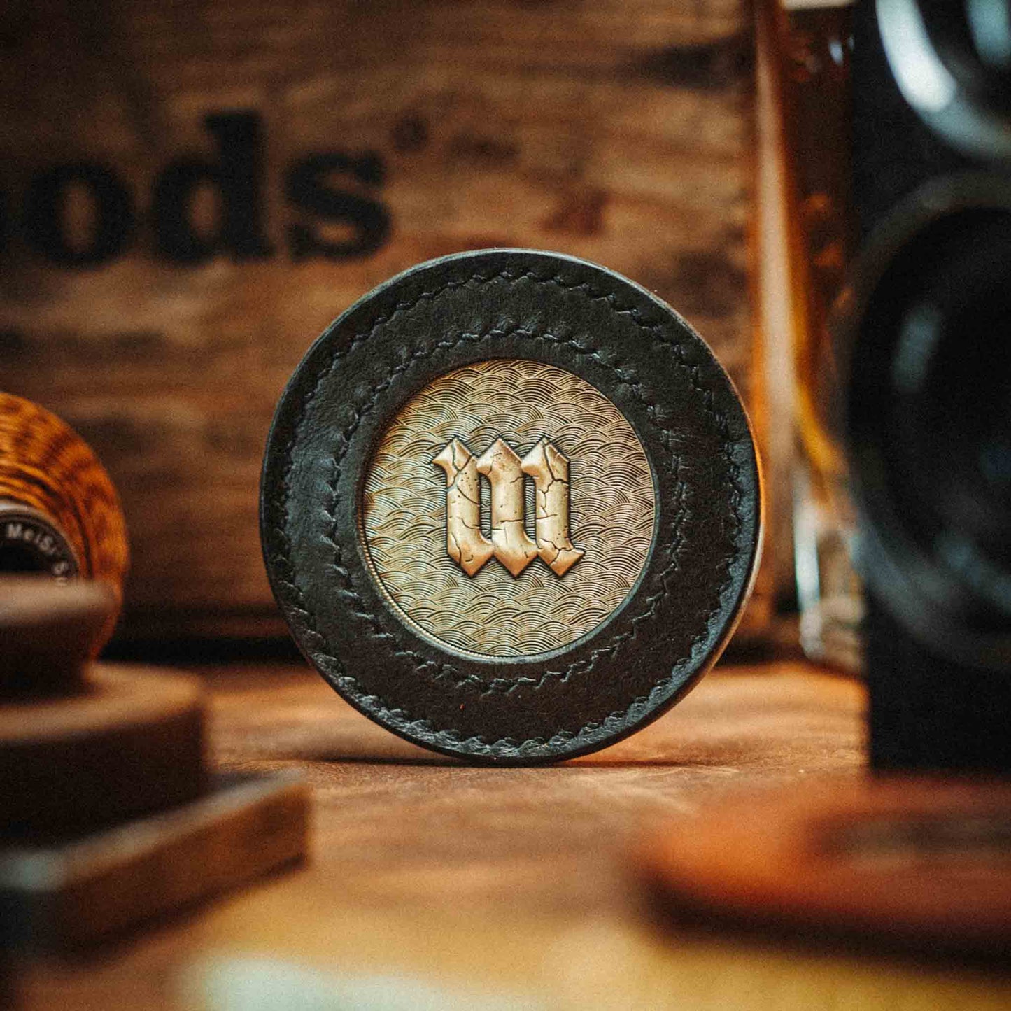 Round Coin Holder - Peso Pocket v2 | Challenge Coin Case | Handcrafted Leather