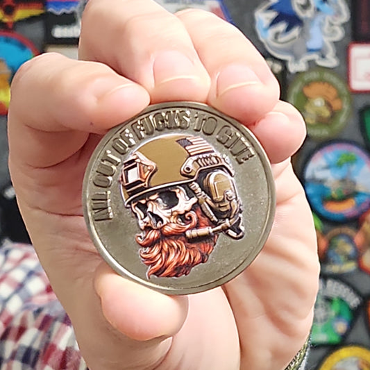 Tactical Gear Junkie - All Out of Fucks - Challenge Coin