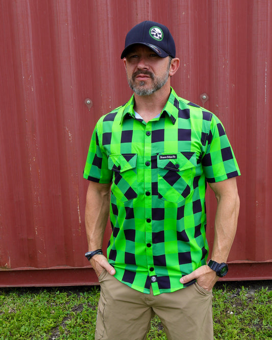 "Incredible H" Light-Weight 4-Way Stretch Button Up