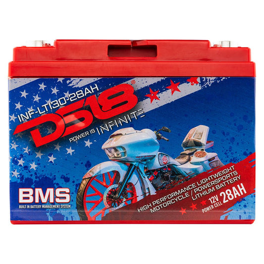 INF-LTI30-28AH INFINITE 28 AH Lithium Battery YTX30 Large Case With BMS - Perfect for Motorcycles