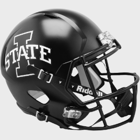 Iowa State Cyclones Full Size Speed Replica Football Helmet Satin Black - NCAA