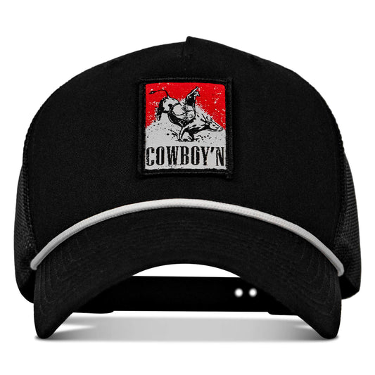 Cowboy'n Knuck If You Buck Patch Rope Snapback Hat