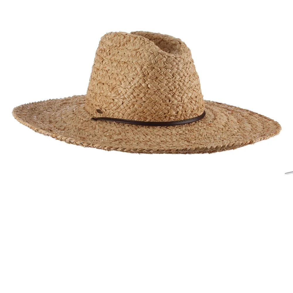 Scala Carina - Wide Brim Straw Sun Hat