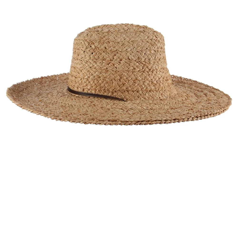 Scala Carina - Wide Brim Straw Sun Hat