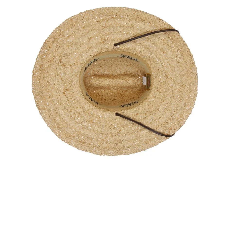Scala Carina - Wide Brim Straw Sun Hat