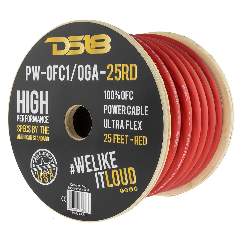 1/0-GA 100% OFC Ground, Power Cable, 25 Feet
