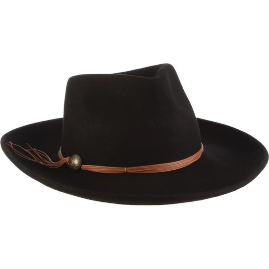 Scala Palermo - Wide Brim Wool Felt Fedora Hat