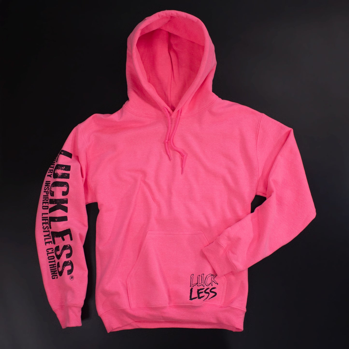 Look Pretty Play Dirty Hoodie | Neon Pink