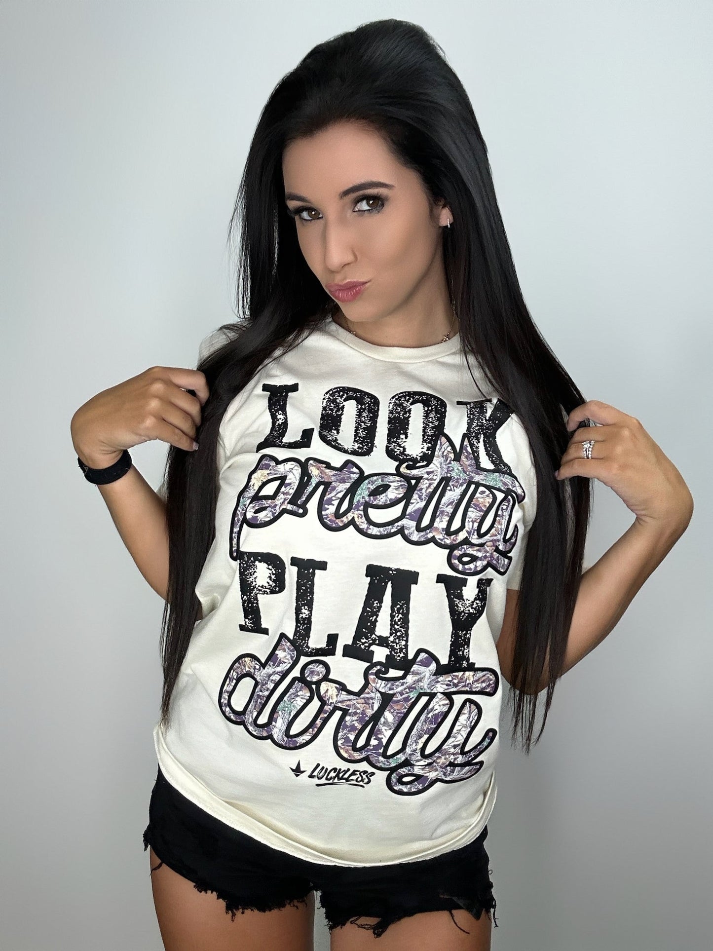 Look Pretty Play Dirty Faded Camo