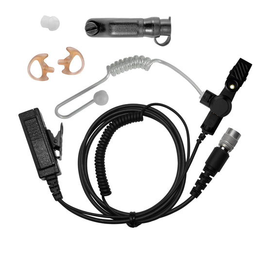 Mic & Earpiece Radio Kit - Quick Disconnect (Hirose) Icom IC-F306IT/S, IC-F30G, IC-F30GS, IC-F30GT, IC-F3161, IC-F31GS, IC-F31GT, IC-F406IT/S, IC-F40G, IC-F40GS, IC-F40GT, IC-F4161, IC-F50, IC-F50V, IC-F60, IC-F60V, IC-F70, IC-F80, IC-M88 & More
