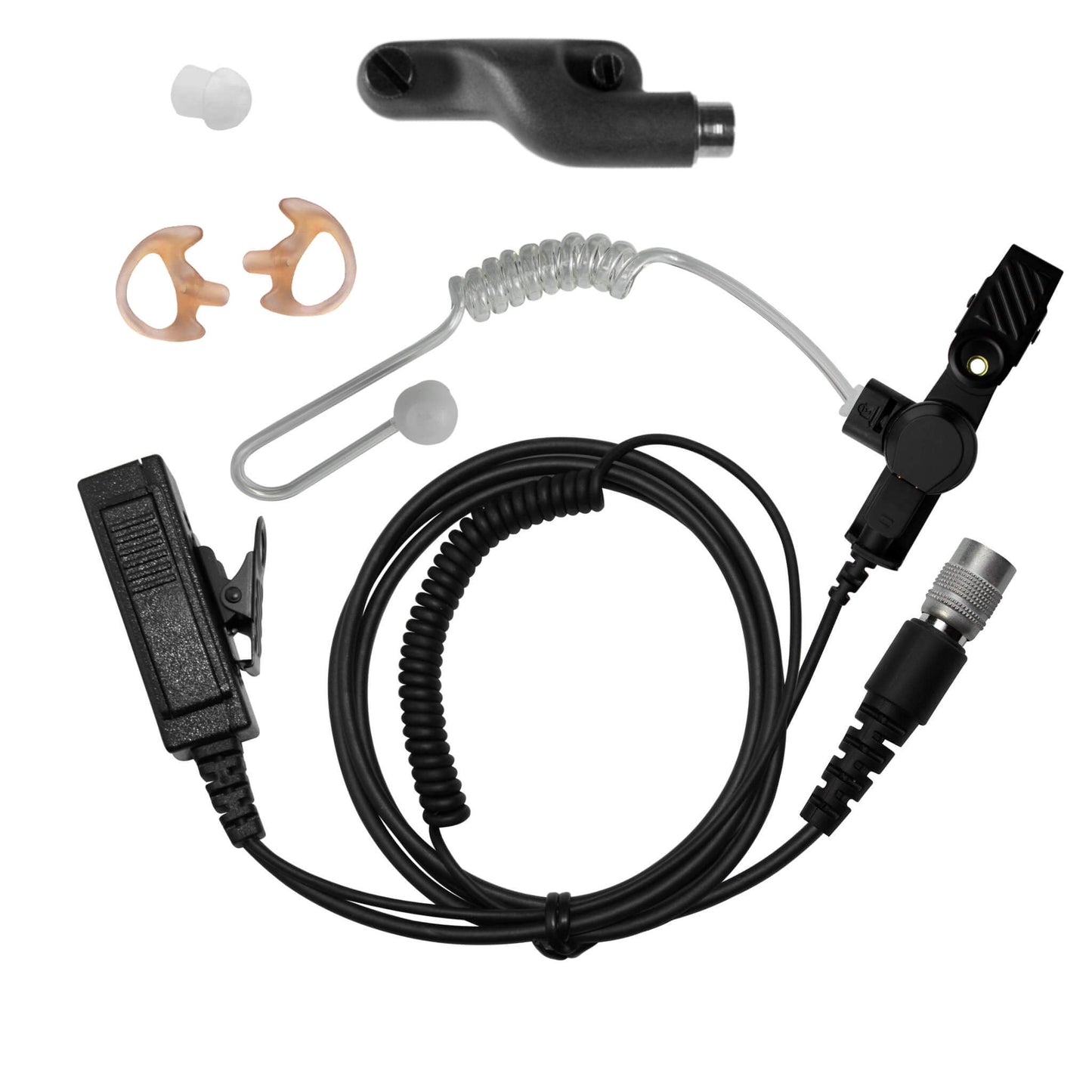 Mic & Earpiece Radio Kit - Quick Disconnect (Hirose) Vertex: VXD-970, VX-820, VX-870, VX-920, VX-940, VX-970 Series, & P25 Radios