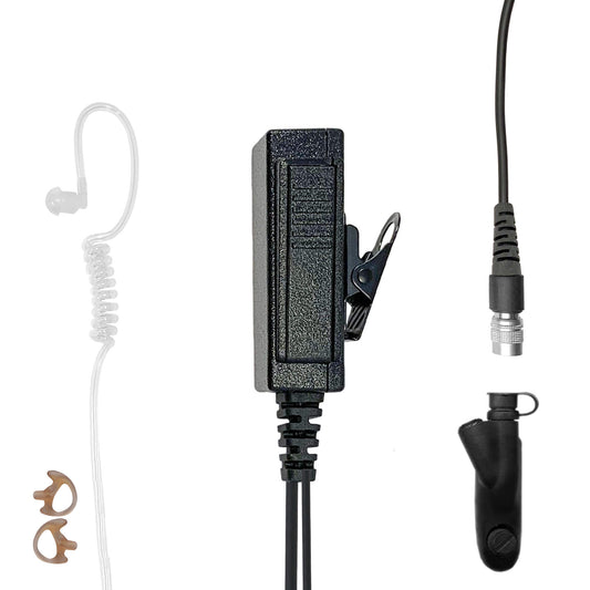 Mic & Earpiece Radio Kit - Quick Disconnect (Hirose) Motorola: HT750/1250/1550, MTX850/950/960/8250/9250, PR860 & More