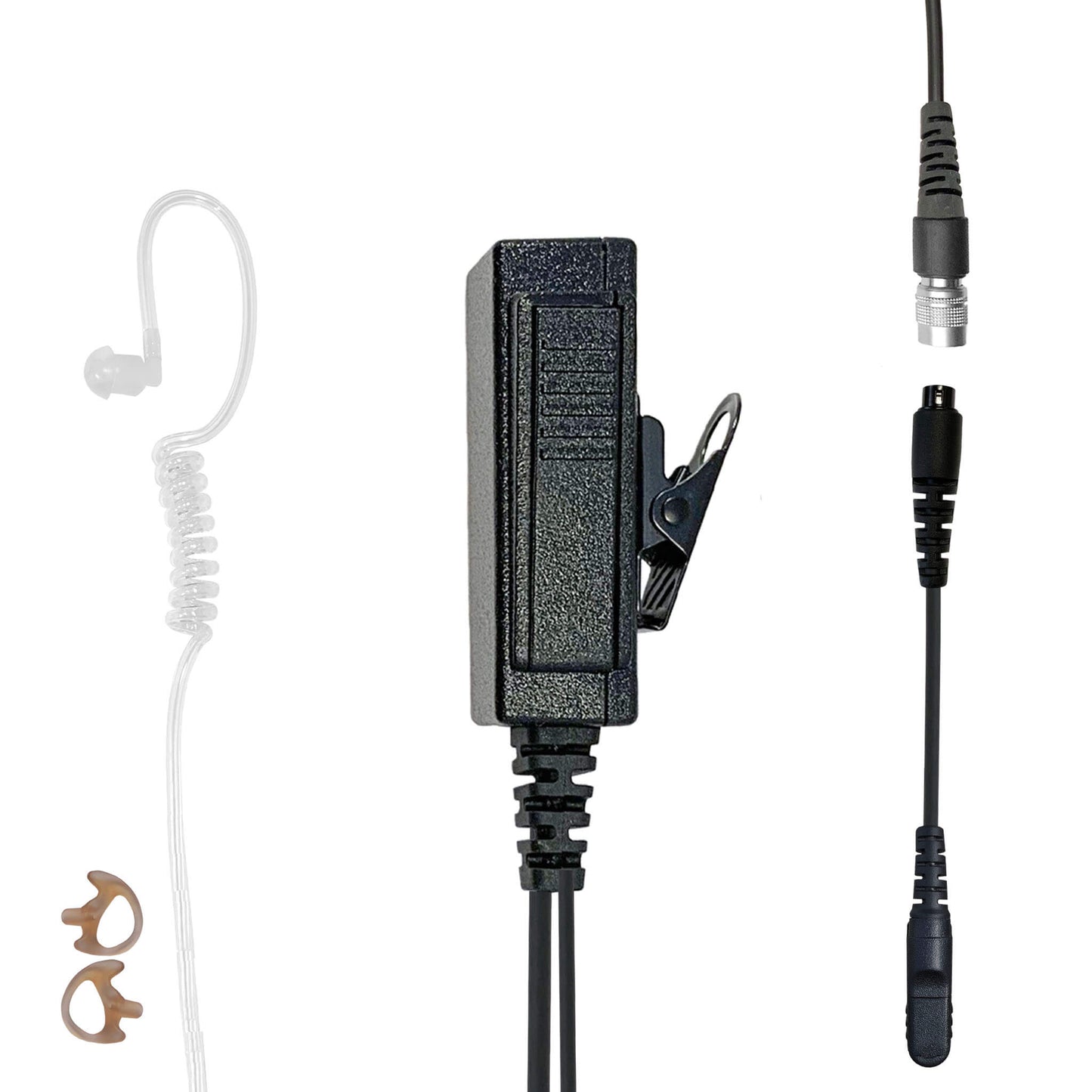 Mic & Earpiece Radio Kit - Quick Disconnect (Hirose) Motorola R5, XPR3300/XPR3300, XPR3500/XPR3500e, DP3441, DP3661, DP2400/e, DP2600/e, XiR P6600, MTP3100, DEP550 & More