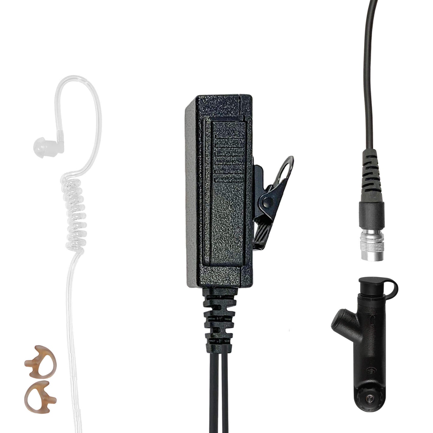 Mic & Earpiece Radio Kit - Quick Disconnect (Hirose) Motorola R7, MXP600, ION & N Series