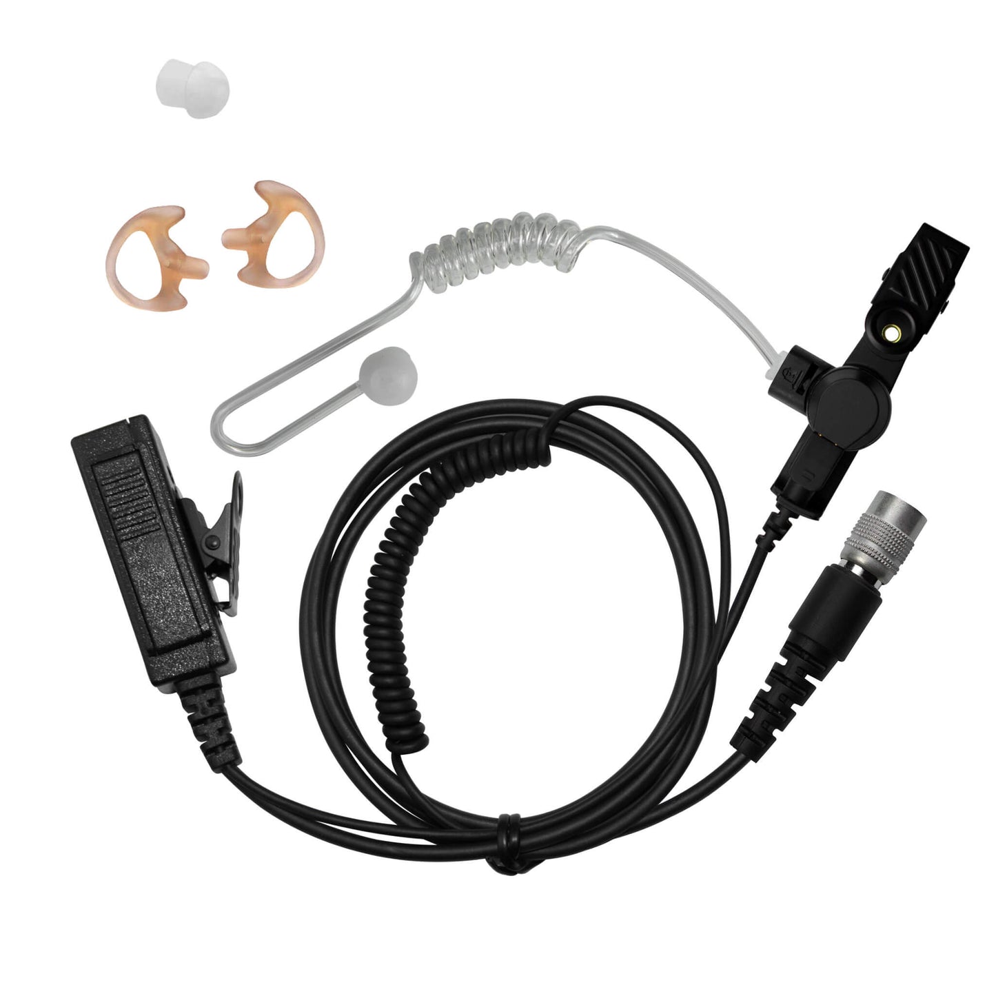 Velcro Mic & Earpiece Radio Kit w/ Quick Disconnect (Hirose) - Harris/Tait TP3000/7110/7100/8000/9000 Series