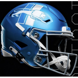 Detroit Lions Full Size Authentic SpeedFlex Football Helmet 2023 Alternate On-Field - NFL