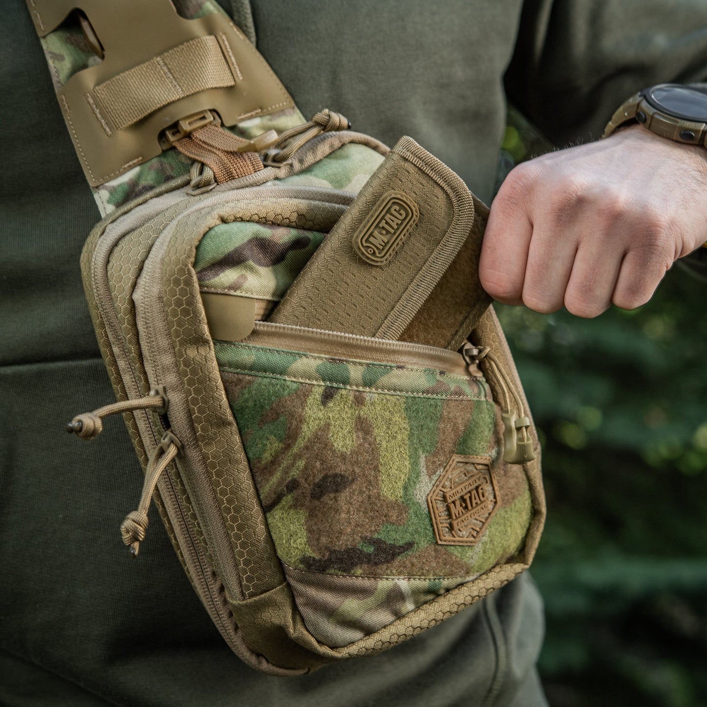 M-Tac Sling Pistol Bag with Loop Panel Elite