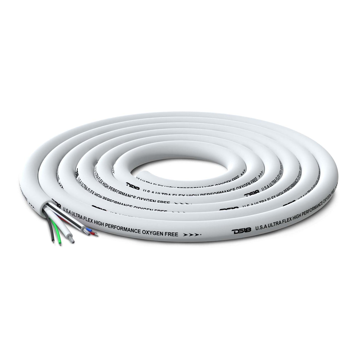 Marine Tinned OFC 18-GA Rgb Wires with 12-GA Speaker Wires 100 Feet