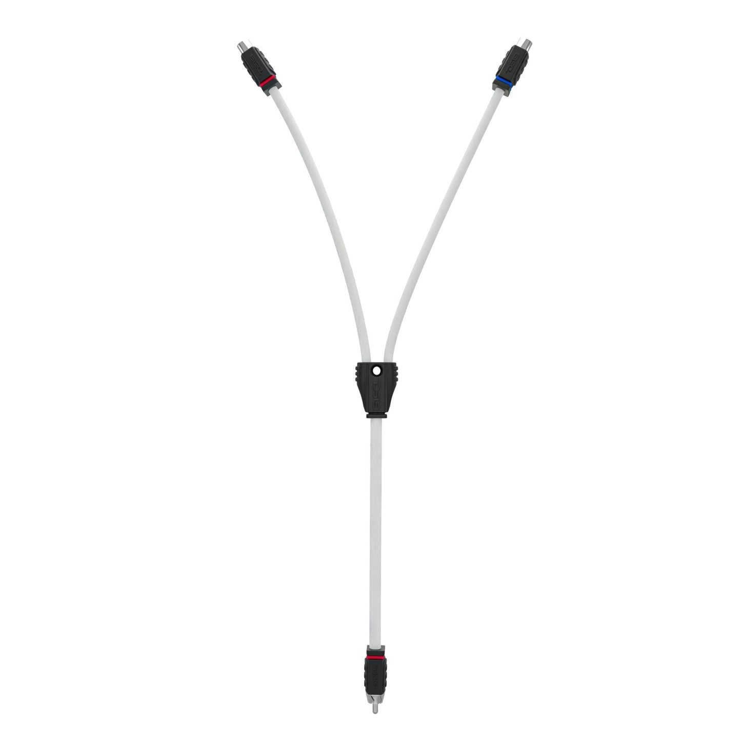 RCA Marine Grade Tinned 100% Copper OFC Y Connector 2 FEMALE to 1 MALE - WHITE