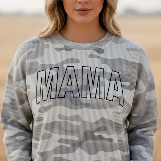 Mama Outline Grey (Front)