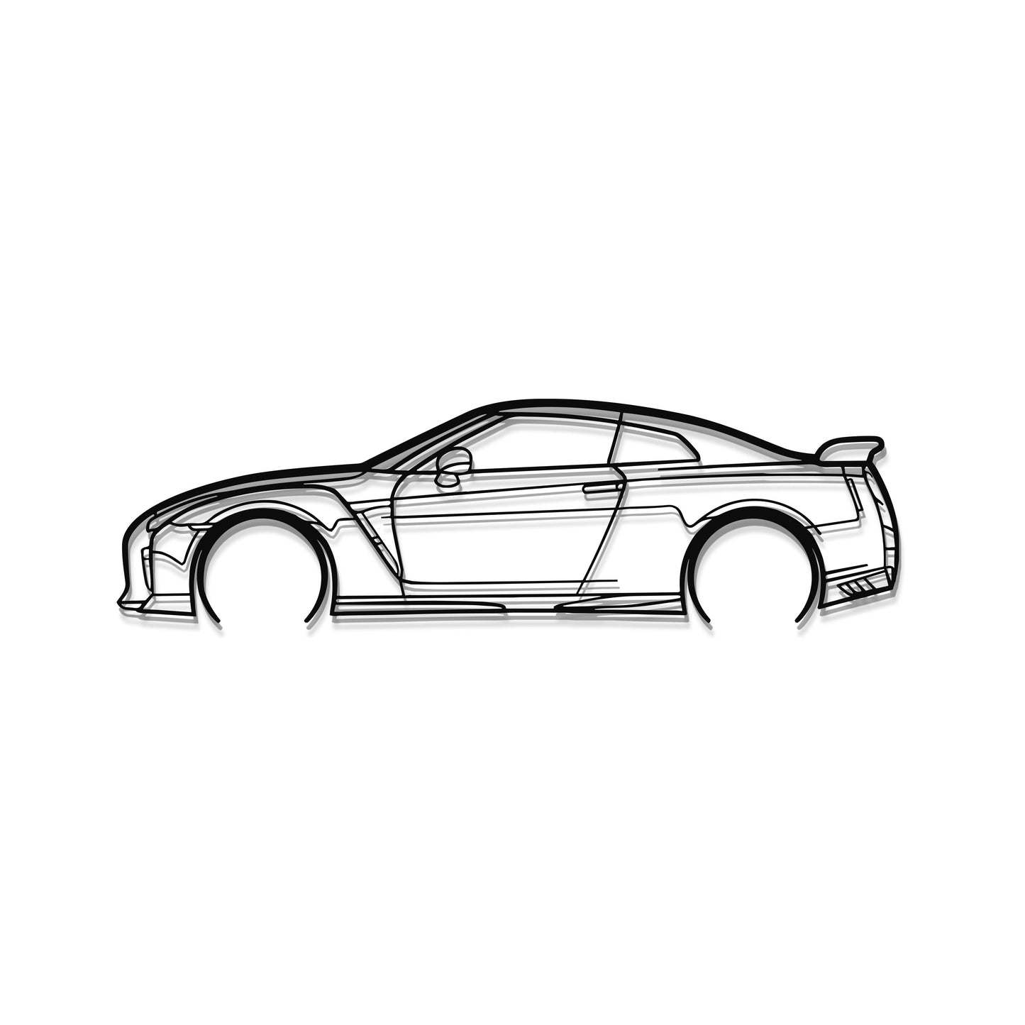 GT-R R35 Detailed Metal Car Wall Art - MT0989
