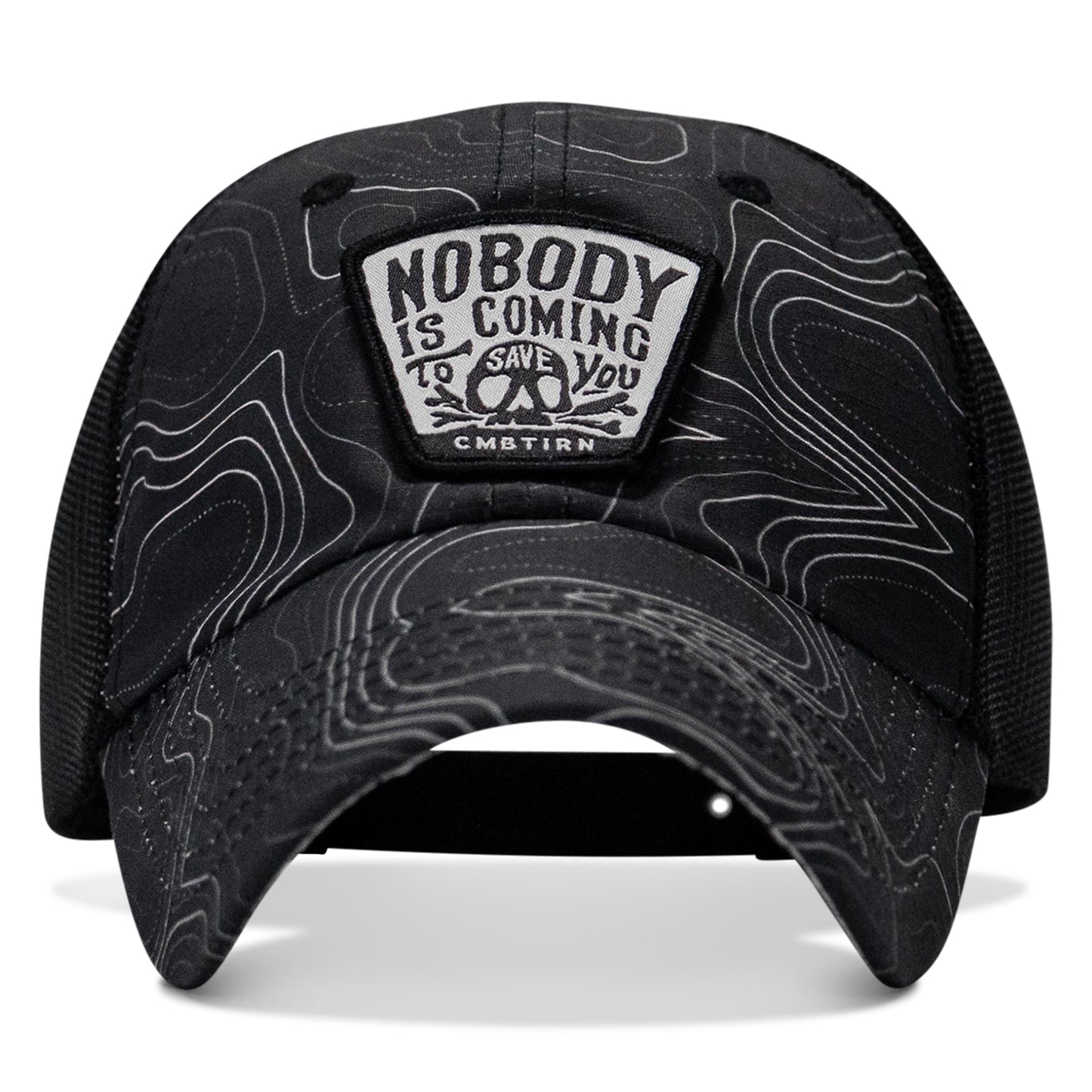 Nobody Is Coming To Save You Skull Patch Ripstop Snapback