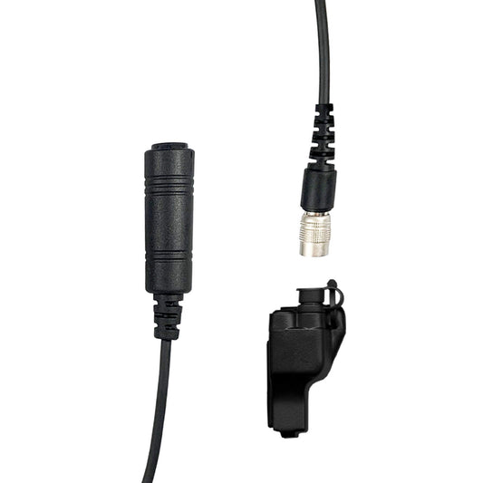 Tactical Radio Connector Cable & Push To Talk Adapter for Headset: US/Civilian Wiring, Select ComTac III Models and Select Helicopter Headsets - Motorola: XTS Series, HT/JT1000, MT/MTS2000, MTX838/900/8000/9000, PR1500 & More