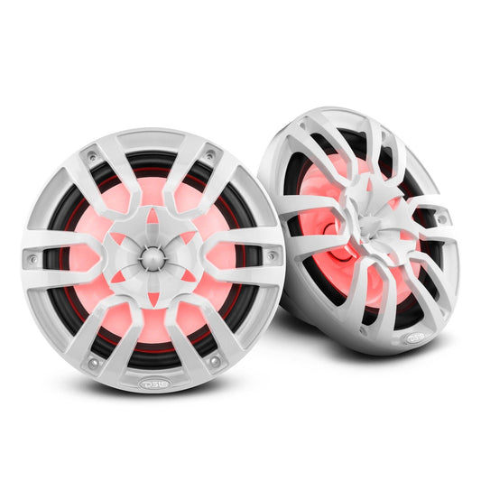 NXL 10" 2-Way Coaxial Marine Speaker with LED RGB Lights | 200W RMS 4-Ohm