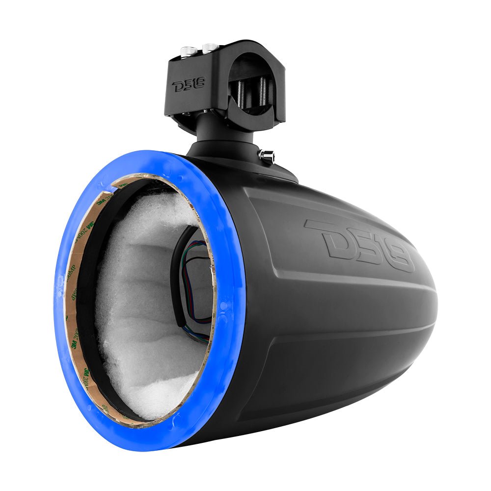 NXL 8" Marine and Powersports Empty Tower LED RGB Lights -Black