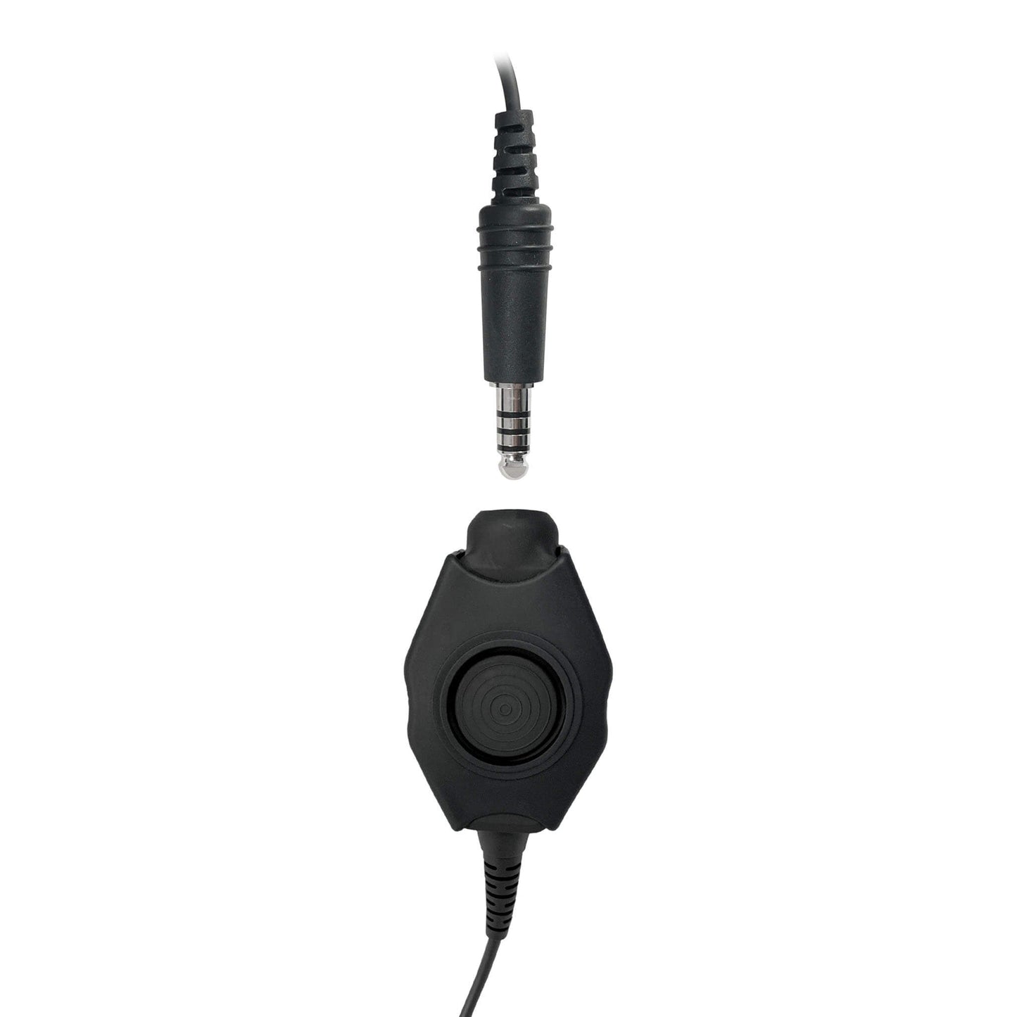 PolTact V1 Tactical Comms Headset w/ Active Hearing Protection - Harris/Thales/Tri- PRC, Falcon Series, MBITR Series, (NATO U229/U329 Connector)