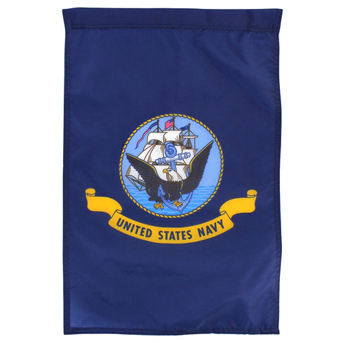 Navy Garden Flag