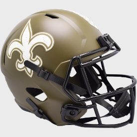 New Orleans Saints SALUTE TO SERVICE Full Size Speed Replica Football Helmet - NFL