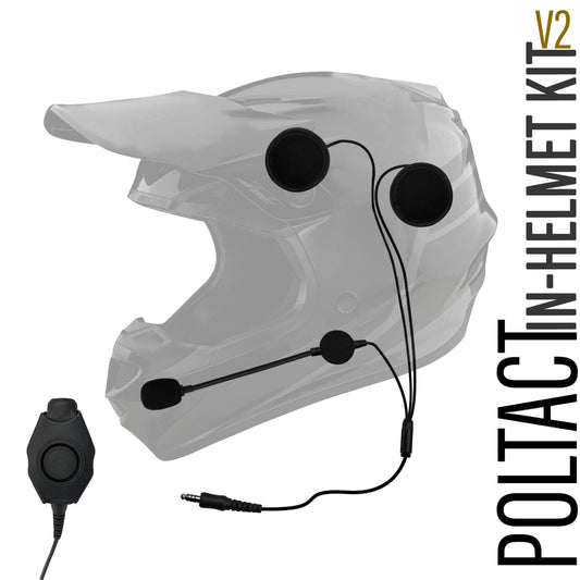 Tactical In Helmet & Push To Talk Kit - Quick Disconnect (Hirose): EF Johnson VP5000 VP6000 VP8000 Series