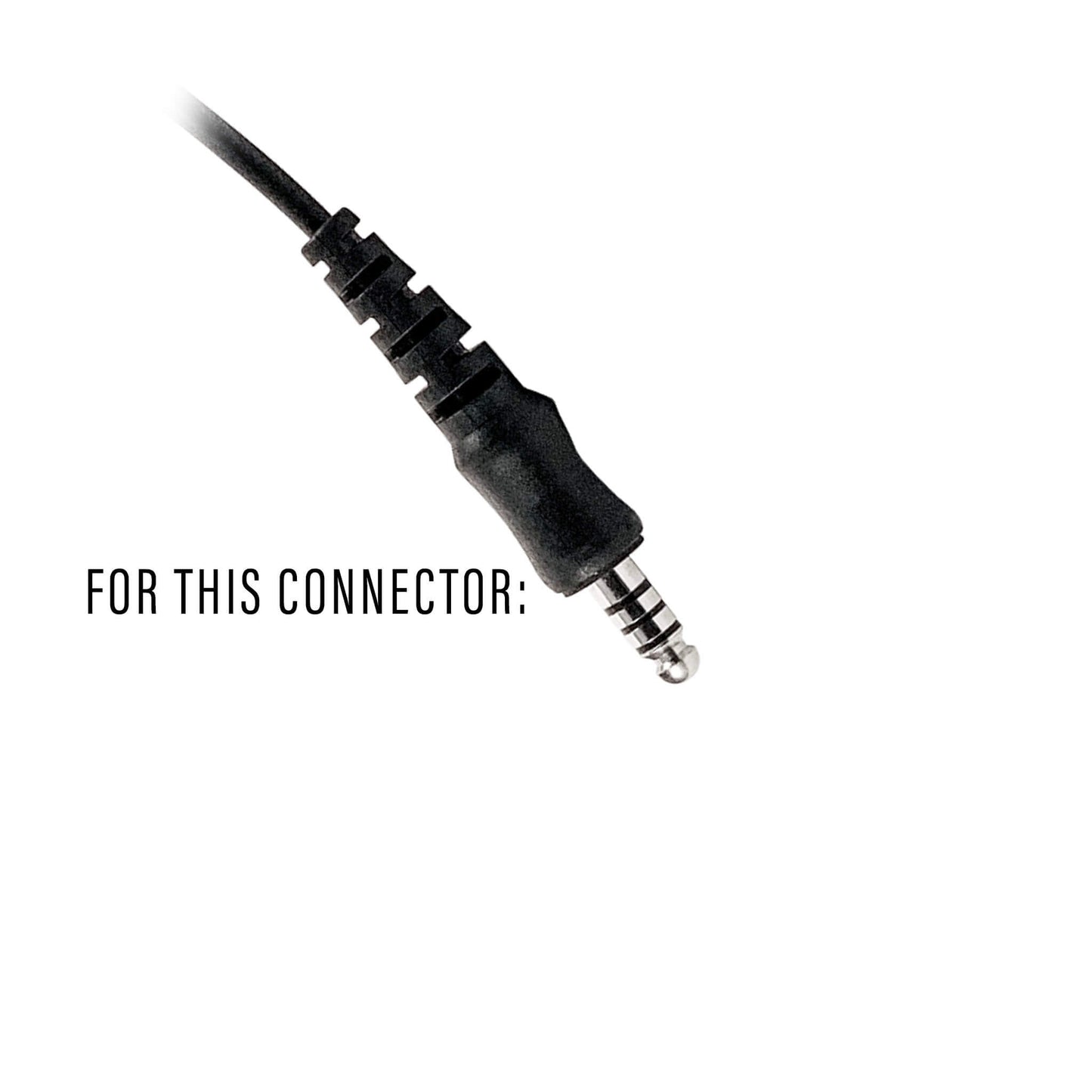 Tactical Radio Connector Cable & Push To Talk Adapter for Headset: US/Civilian Wiring, Select ComTac III Models and Select Helicopter Headsets - Harris & M/A-Com 700P/Pi, 710P, P5100 / P7100 / P7200 Series & More