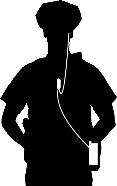 Mic & Ear Hook Earpiece Radio Kit - Quick Disconnect (Hirose) Kenwood Multi-Pin TK & NX Series