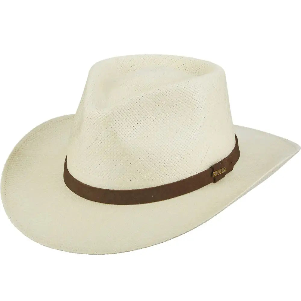 Scala Albuquerque - Genuine Panama Straw Fedora Hat