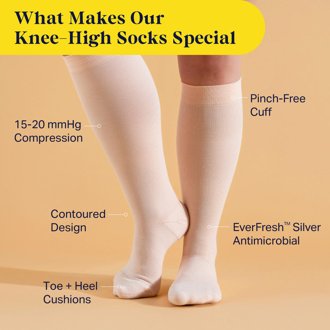 Knee-High Compression Socks – Solid