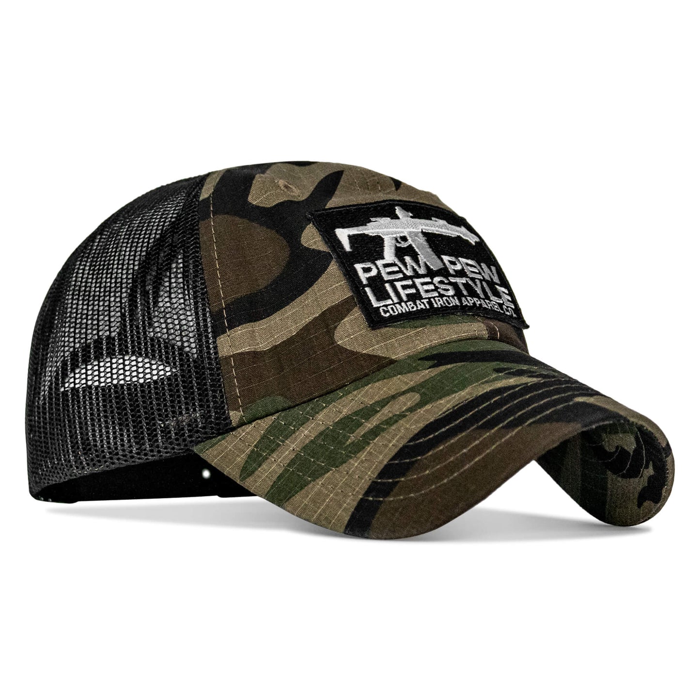 Ripstop Pew Pew Lifesyle Patch Low Profile Snapback Hat