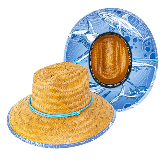 Peter Grimm Shark Jr - Childrens Straw Lifeguard Hat