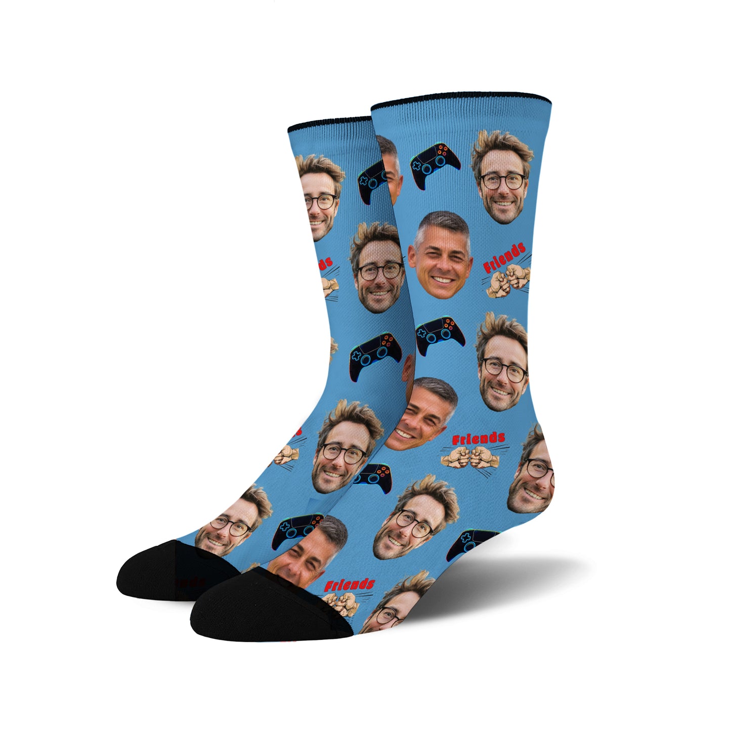 Custom Face Socks -  Gaming Buddies