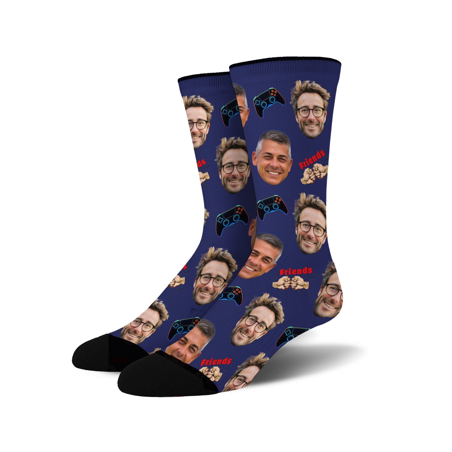 Custom Face Socks -  Gaming Buddies