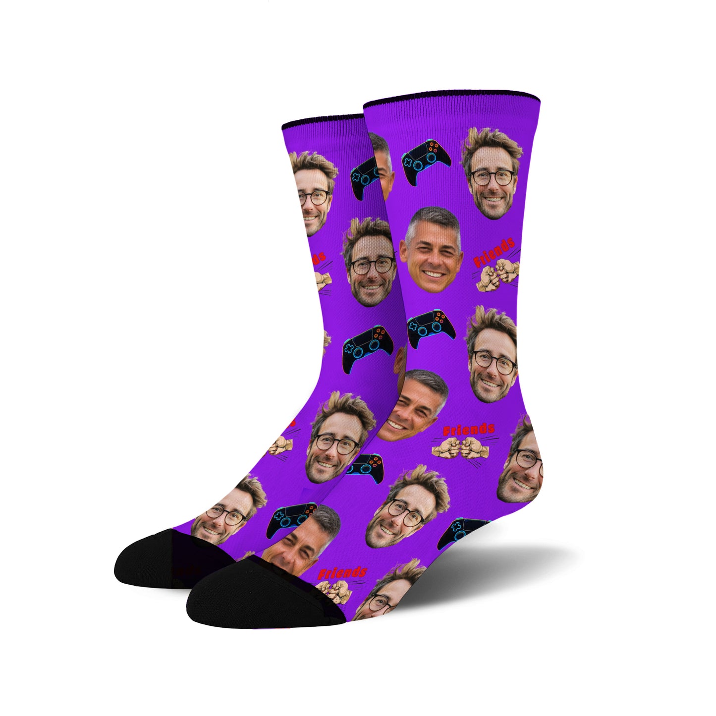 Custom Face Socks -  Gaming Buddies