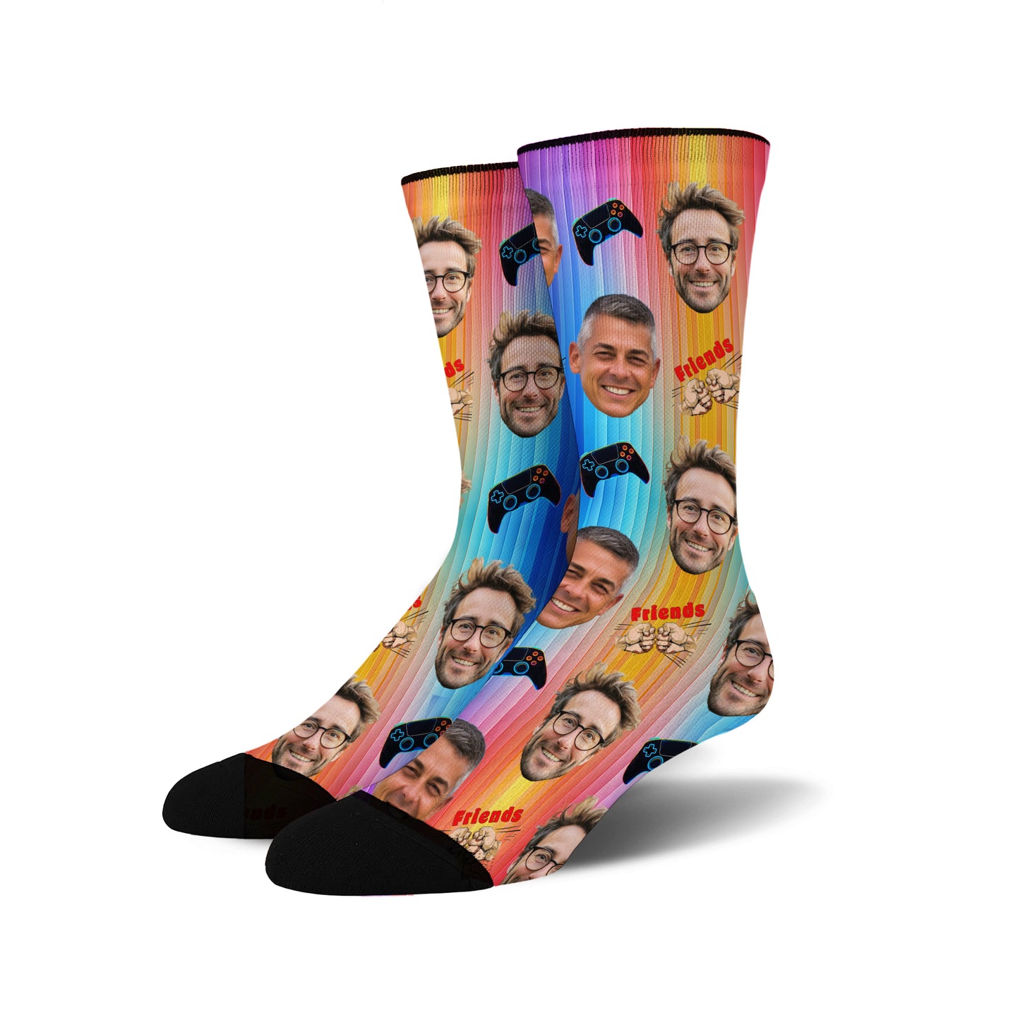 Custom Face Socks -  Gaming Buddies