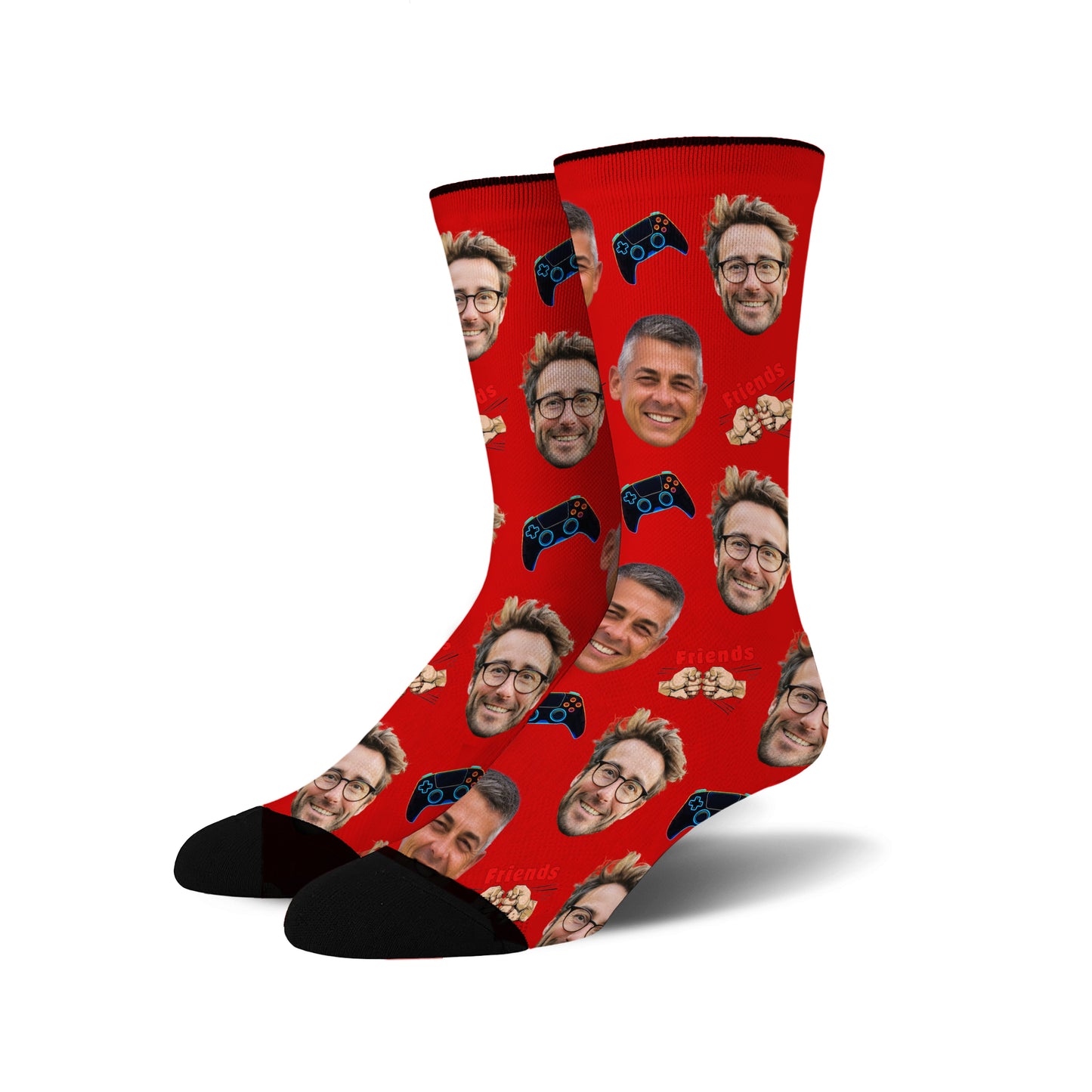 Custom Face Socks -  Gaming Buddies